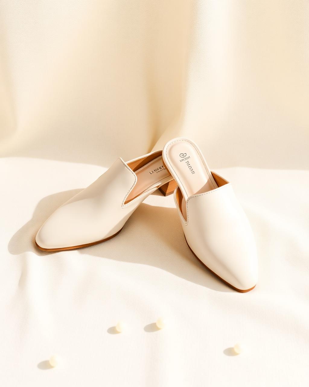 Solene Ivory Mule